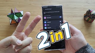Samsung Dual Messenger  Use 1 Social App with 2 accounts [upl. by Vladamar]