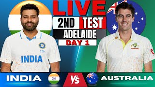 IND vs AUS Test India vs Australia 2nd Test Day 1  Live Score amp Commentary  IND vs AUS BGT 2024 [upl. by Nailluj]