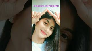 Temporary Hair Highlights✅😱hack viralhacks makeup shorts viralreels trending [upl. by Venable]