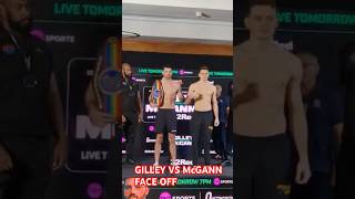 GILLEY VS McGANN FACE OFF gilleymcgann queensberrypromotions [upl. by Nepean]