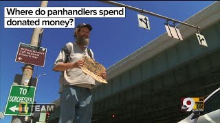 Where do panhandlers spend donated money [upl. by Nelaf]