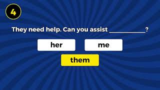 Object Pronouns Quiz Test Your English Skills – Him Her It amp Them [upl. by Notfol]