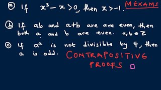 Writing Contrapositive Proofs  Proof by Contrapositive [upl. by Huberty964]