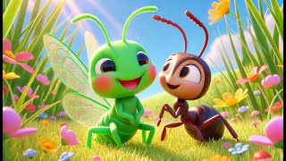 🦗🐜 The Grasshopper and the Ant 🦗🐜  Classic Fable for Kids ✨ [upl. by Donovan203]