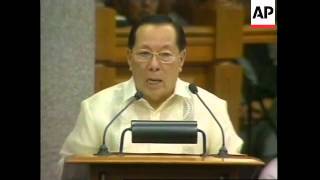 PHILIPPINES ESTRADA IMPEACHMENT TRIAL BEGINS [upl. by Efthim]