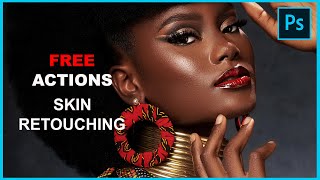 How to Complete Skin Retouching Tutorial With Free Photoshop Action [upl. by Lemhar669]