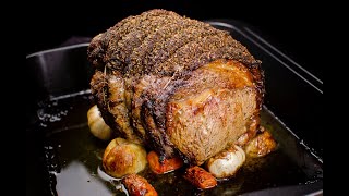 Rolled rib of beef boneless roast joint [upl. by Selokcin]