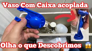 Vaso Sanitário Com Caixa Acoplada Vazando  Descobri um dos Problemas [upl. by Pallua641]