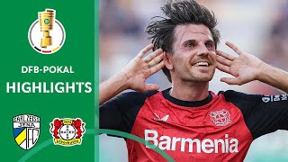 LEVERKUSEN made it to round 2  Jena vs Bayer 04 Leverkusen 01  Highlights  DFBPokal 1st Round [upl. by Monroe]