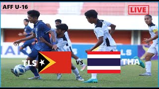 TIMOR LESTE vs THAILAND  AFF U16 LIVE SCORE REACTION 4 [upl. by Waldo]