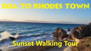 🇬🇷 Walking from Ixia Ialysos to Rhodes Town GREECE [upl. by Jenna430]