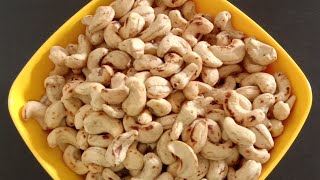 Salted Buttered Roasted Cashew Nuts Recipe  Easy Ways to Roast Cashew Nuts at Home [upl. by Fitzger287]