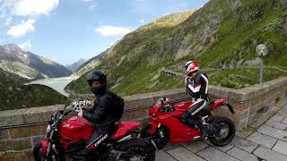 In moto tra San Gottardo Furka Grimsel e Nufenen  Swiss tour  Ducati Multistrada DVT [upl. by Natye]