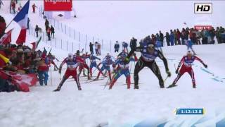 Mens 30 Km Skiathlon Val di Fiemme 2013  Incredible Dario Cologna [upl. by Daggna23]