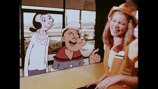 Popeyes Ad Olive Oyl Sings 1975 4K UPSCALE Partially Restored [upl. by Eaj712]