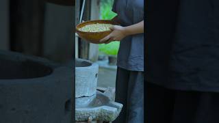 Using an old stone mill to make tofu cuộcsốngnôngthôn amazing shortvideo viralvideo shorts [upl. by Ahsieket]