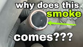 Why smoke comes from dipstick from volkswagenscodaaudi cars [upl. by Bunch]