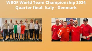 World Team Championship  Quarter final  Italy  Denmark [upl. by Yenruoj792]