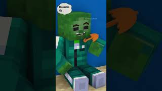 Khi Zombie Chơi Trò Chơi Mực Kẹo Dalgona Trong Minecraft minecraft [upl. by Naenaj]