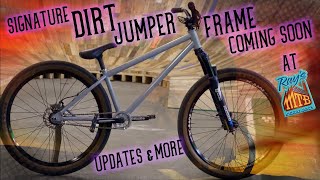 RaysBikePark Signature Dirt Jumper Frame Coming Soon Updates and More [upl. by Althea708]