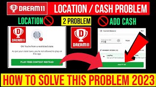 Dream11 Location Problem 2023  How To Solve Dream 11 Location Problem  100 Working Solution😱 [upl. by Oxley164]