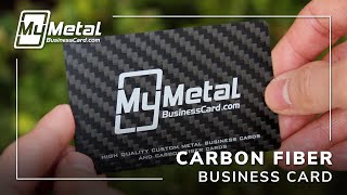 Carbon Fiber Business Card  My Metal Business Card [upl. by Clymer830]