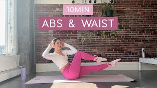 10MIN Abs amp Waist Pilates  toned abs  snatched waist  no equipment or repeats [upl. by Clava446]