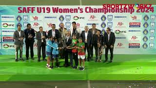 INDIA V BANGLADESH FINAL  SAFF U19 Women’s Championship 2024 BANGLADESH [upl. by Noyk76]