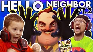 WE SCARED OUR BLIND NEIGHBOR FGTEEV Scary Hello Neighbor Horror Game Part 2 Alpha 2 Update [upl. by Airdnaxila]