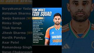 🔥🇮🇳 IND vs SA 2024 T20 Clash Squads Revealed Players to Watch amp Match Updates 🇿🇦🔥 shorts [upl. by Leitman]