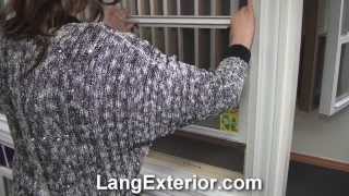 How to Remove a Full Screen from a Lang Double Hung Window [upl. by Esilahc328]