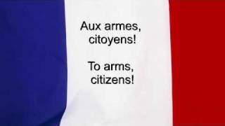 quotLa Marseillaisequot  France National anthem French amp English lyrics [upl. by Matty]