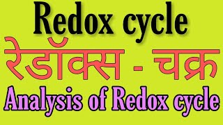 Analysis of Redox cycle in hindiBSC 2nd year inorganic chemistry notes knowledge ADDA notes in hind [upl. by Aretse663]