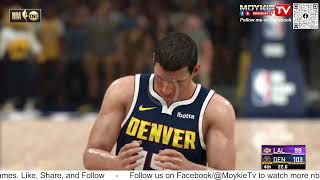 Nuggets vs Lakers Game 5 Simulation [upl. by Aecila]