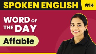 Word of the Day  Affable  Magnet Brains Spoken English Course  Meaning of Affable [upl. by Liew]