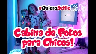 Cabina Fotográfica para Chicos QuieroSelfie Kids  VeamosLasFotosCom [upl. by Emmy325]