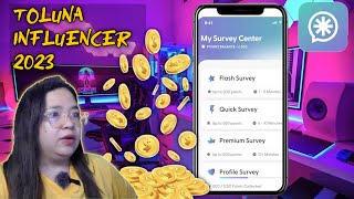 TOLUNA INFLUENCER LEGIT AND PAYING APPS 2023  Free Money Online [upl. by Symons]