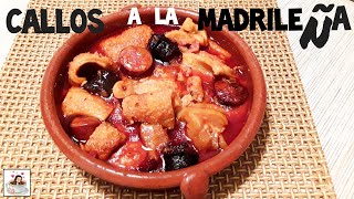 CALLOS a la MADRILEÑA Receta CASERA PASO a PASO [upl. by Thorin263]