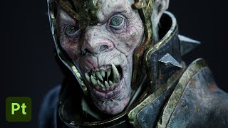 How to TEXTURE an ORC in SUBSTANCE PAINTER [upl. by Enialedam]