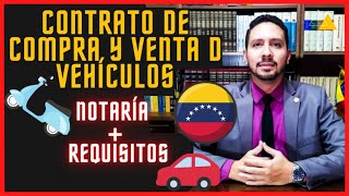 Contrato de Compra y Venta de Vehículos en Venezuela carro y moto Requisitos 2024 SAREN Notaría [upl. by Ninel]