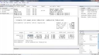 Instrumentalvariables regression using Stata® [upl. by Notlaw]