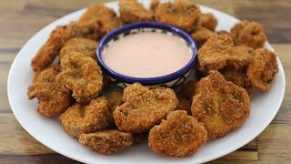 Crunchy Fried Mushrooms Recipe  Breaded Mushrooms [upl. by Ahseim344]