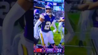 Camryn Bynum HILARIOUSLY dances after interception on CJ Stroud minnesotavikings skol [upl. by Jareb]