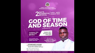 Prophet Hezekiah O OIadeji  CAC INTERDENOMINATIONAL CRUSADE  God of Time amp Season  DAY 1 [upl. by Atworth]