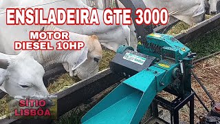 ENSILADEIRA GTE 3000 E MOTOR A DIESEL 10HP [upl. by Malone]