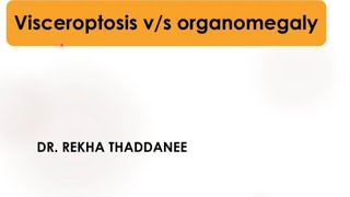 Visceroptosis vs Organomegaly  Pediatrics [upl. by Enavi422]