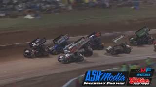 Sprintcars AMain Start Chaos  Brisbane Speedway [upl. by Queena]