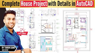 Complete House Design AutoCAD Project in 4 Hours [upl. by Marian176]