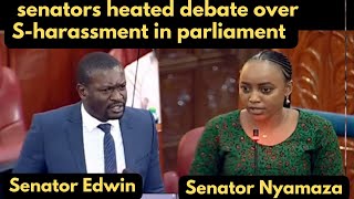 Senator Nyamaza amp Edwin Sifuna heated debate in Parliament over S harassment allegations [upl. by Bonni]