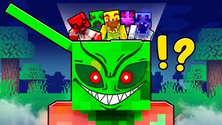 What’s Inside SLIME BLOCKEXE’S HEAD in Minecraft [upl. by Atiuqahc]